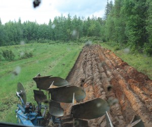 Plöjning i Kattilasaari